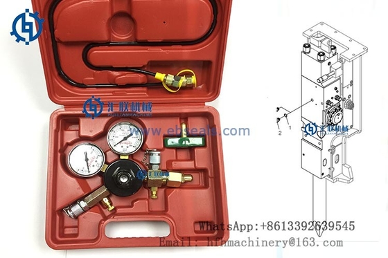 Daemo Alicon Hydraulic Hammer Nitrogen Charge Kit  Gauge Meter High Accuracy