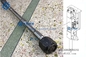 Anti Rust Hydraulic Hammer Spare Parts Through Bolt Kit Cylinder Side Rod Nut