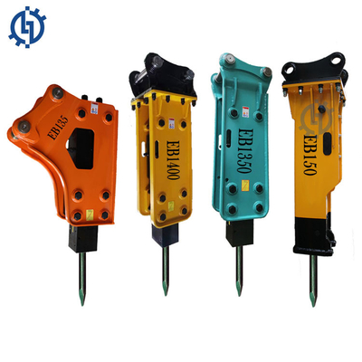 EB135 EB140 EB155 Hydraulic Breaker Rock Jack Hammer For 18 To 35 Tons Excavator With Chisel