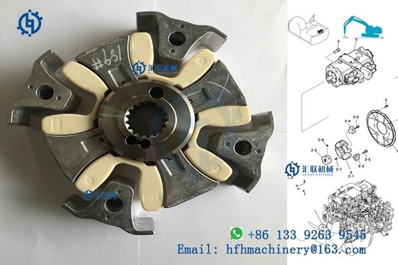 CATEEE 320D2 Excavator Motor Drive Couplings , PTO Shaft Coupler Chemical Resistant