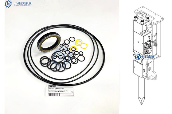 ZX470LC-5G Rubber Excavator Seal Kit Travel Motor Oil Sealing Machinery Spare Parts