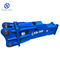 Hydraulic Hammer Staight Type EB140 Chisel 140mm Impact Rate 350 To 650 Hydraulic Breaker