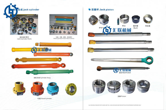 Long Ram Hydraulic Cylinder , Stick Cylinder Excavator Digger Spare Parts