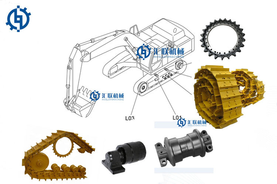 Iron Heavy Equipment Aftermarket Parts Final Drive Sprocket Long Service Life