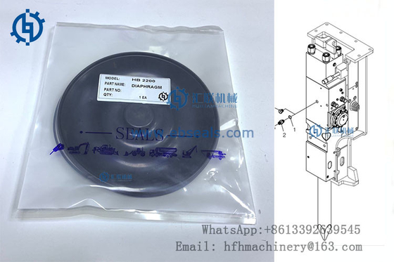 NBR PU Hydraulic Breaker Diaphragm For Atlas Copco HB-2200 Hammer Accumulator