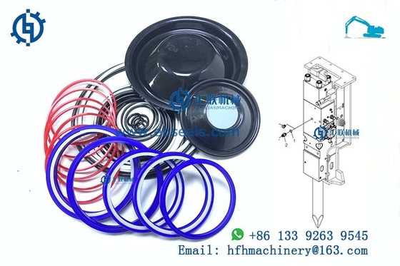 High Performance CAT H160  Hydraulic Cylinder Seal Kits Water Proof