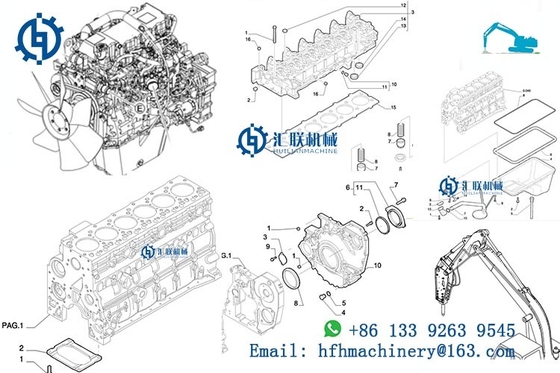 CAT C-9 Diesel Engine Parts 197-9297 324-7380 Excavator Piston Engine Parts