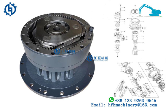 Heavy Equipment Parts Excavator Swing Circle Slewing Bearing Iron  Material