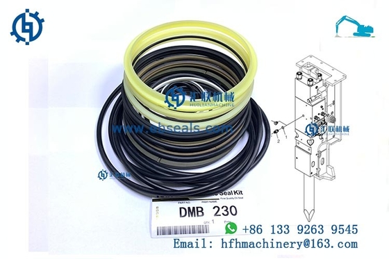 Black PTEE NY DMB230 Hydraulic Breaker Seal Kit