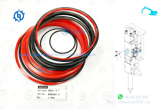 Doosan DXB260 DXB260H Hydraulic Breaker Seal Kit