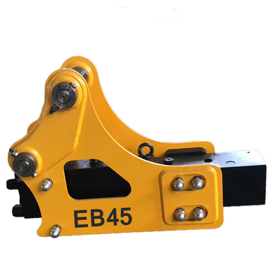 EB45 Rock Hammer For 0.8 - 1.5 Ton Mini Excavator Attachment Open Side Type Hydraulic Breaker